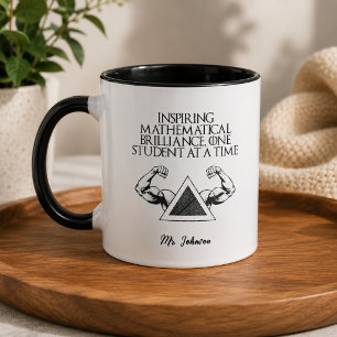 Inspiring Math Brilliance Student Focus Design Mug
