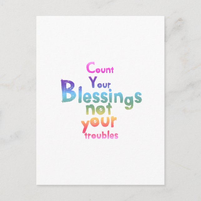 Inspiring messages for brighter days postcard (Front)