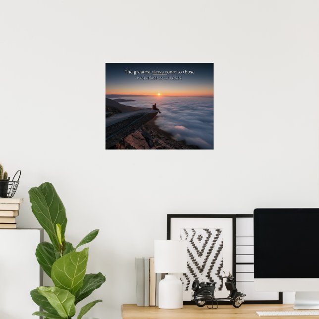 Inspiring Motivational Statement Poster (Home Office)