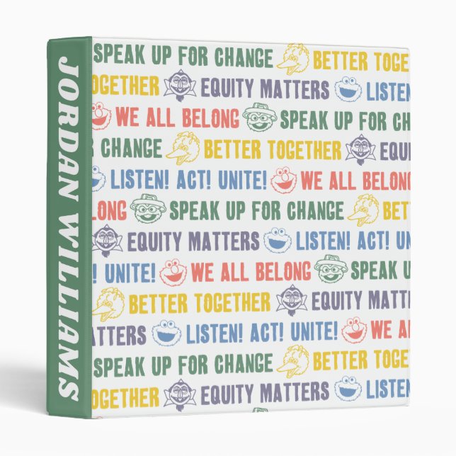 Inspiring Phrases Pattern | Add Your Name Binder (Front/Spine)