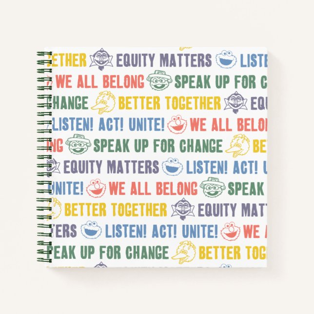 Inspiring Phrases Pattern Notebook (Front)