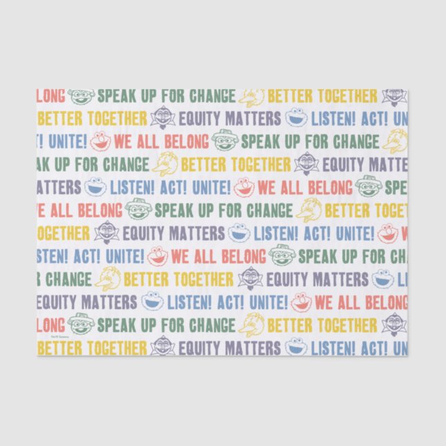 Inspiring Phrases Pattern Tissue Paper (Front)