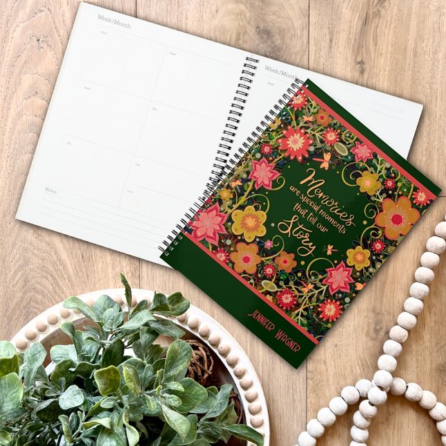  Inspiring Pink Floral Memories Quote Inspirivity  Planner (Creator Uploaded)