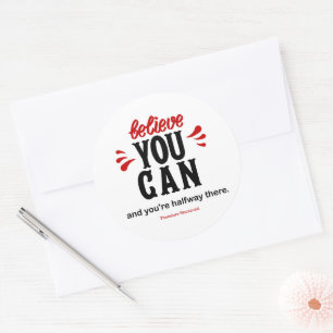 Inspiring Presidential Famous Quote Classic Round Sticker