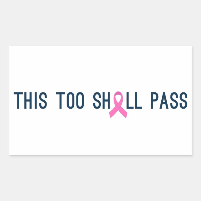 Inspiring Quote Breast Cancer Awareness | Sticker (Front)