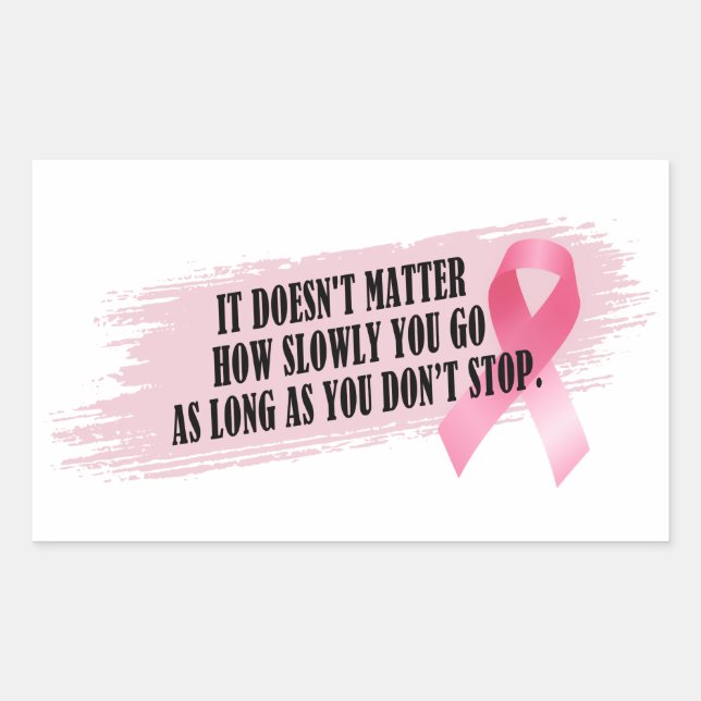 Inspiring Quote Breast Cancer Awareness | Sticker (Front)