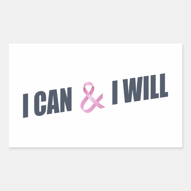 Inspiring Quote Breast Cancer Awareness | Sticker (Front)