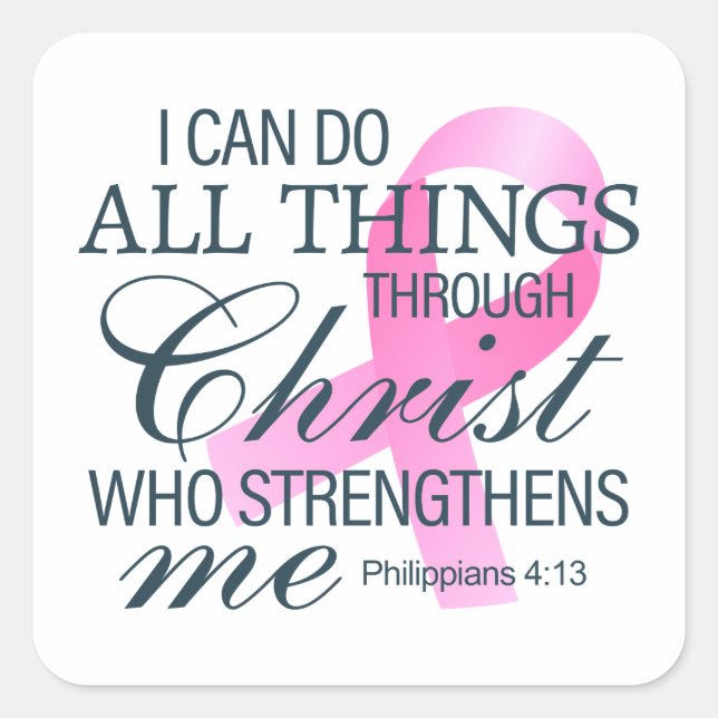 Inspiring Quote Breast Cancer Awareness | Sticker (Front)