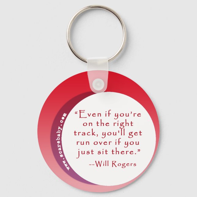 Inspiring Quote for Motivation Keychain (Front)