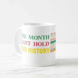 Inspiring quote One month can't hold our history Coffee Mug