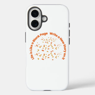 Inspiring Quote typography iPhone 16 Case