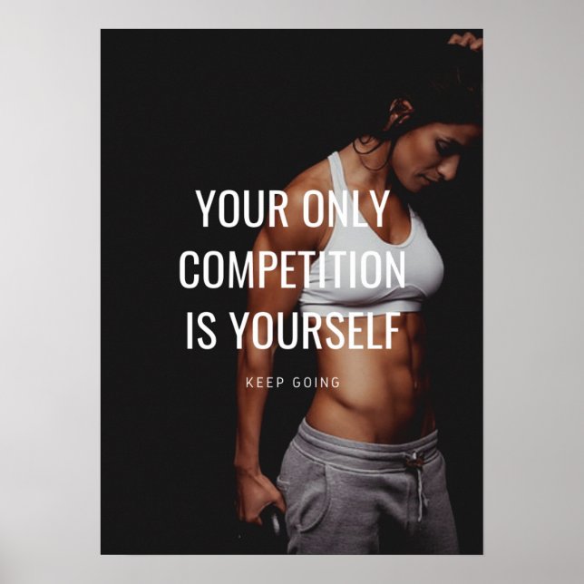Inspiring Quote - Workout Motivational Poster (Front)