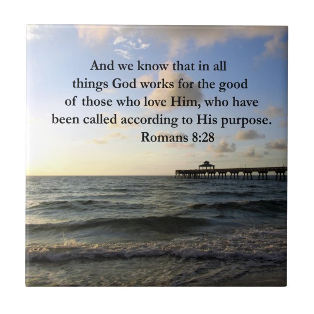 INSPIRING ROMANS 8:28 DESIGN TILE (Front)