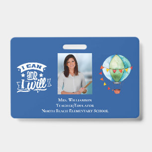 Inspiring School Volunteer Staff Teacher ID Photo Badge
