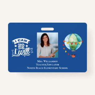 Inspiring School Volunteer Staff Teacher ID Photo Badge