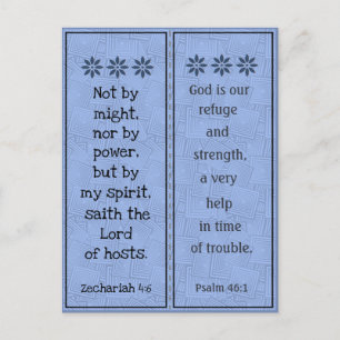 Inspiring Scripture Bookmark Postcard