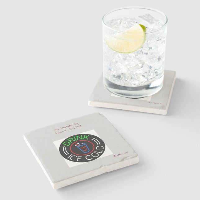 Inspiring Stone Type: Marble Coaster (Side)