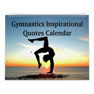 INSPIRING SUNRISE GYMNASTICS QUOTE CALENDAR