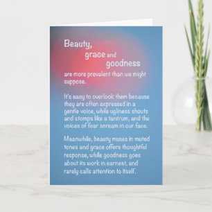 Inspiring Thought blank card