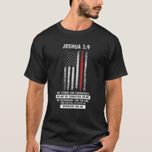 Inspiring Usa Flag Christians Firefighters Catholi T-Shirt