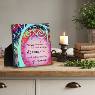 Inspiring Wake up With a Purpose Quote Inspirivity Plaque