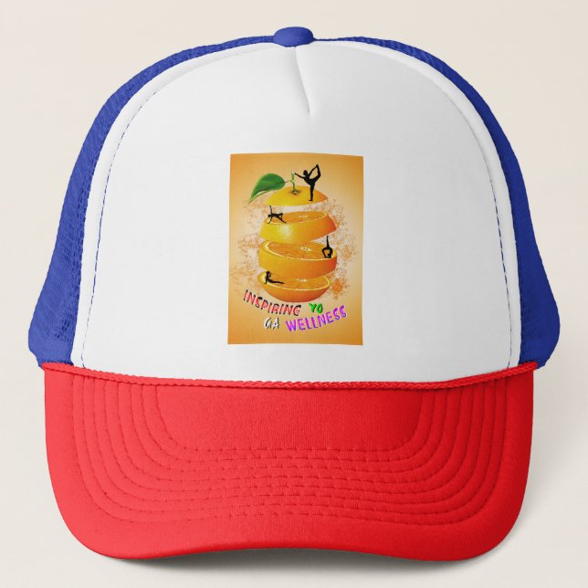Inspiring Wellness Yoga Trucker Hat (Front)