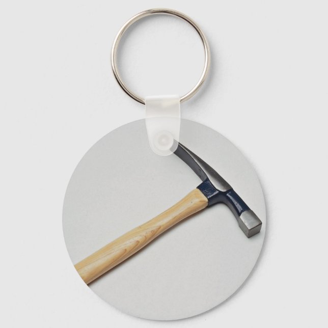 Inspiring Wooden hammer Keychain (Front)