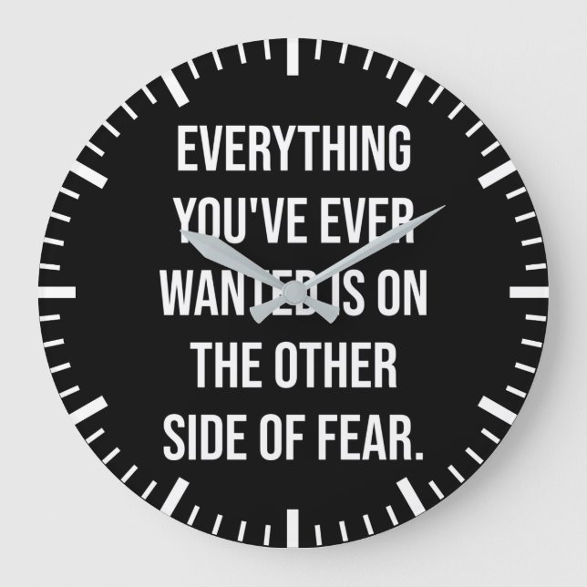 Inspiring Words - Motivational Large Clock (Front)