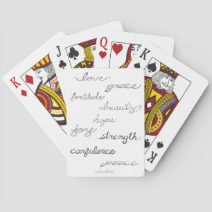 Inspiring Words Playing Cards