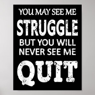 Inspiring Workout Inspiration Motivational Saying Poster