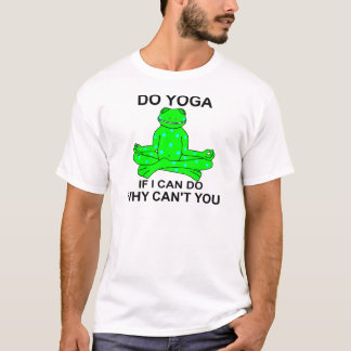 Inspiring Yoga Frog Design T-Shirt