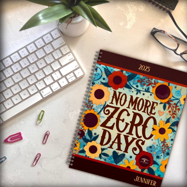 Inspiring Zero Days Pretty Floral Personalized Planner (Creator Uploaded)