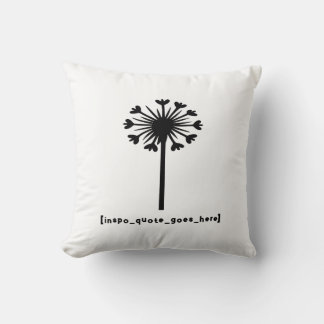 Inspo Quote Goes Here Throw Pillow