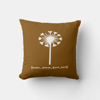 Inspo Quote Goes Here Throw Pillow