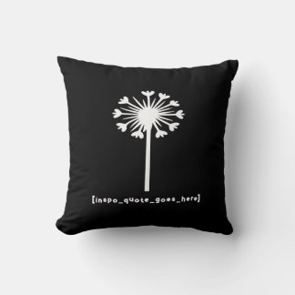 Inspo Quote Goes Here Throw Pillow