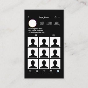 Insta Gram Carte de visite