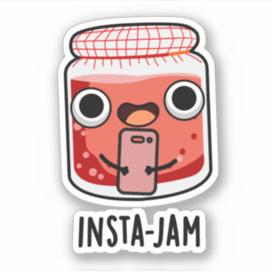 Insta-jam Funny Social Media Jam Pun