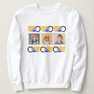 Instagram 3-Photo Template with Decorative Frame Sweatshirt