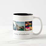 Instagram Adventurers Travel Photo Custom Mug<br><div class="desc">Add six or more of your custom Instagram photos and personalized with your own text or quote. You can select from several mug size, style and colour options. Click Customize It to move photos and customize text fonts and colours to create your own unique one of a kind design. A...</div>