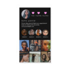 Instagram Braid Hair Hot Pink And Black QR Code