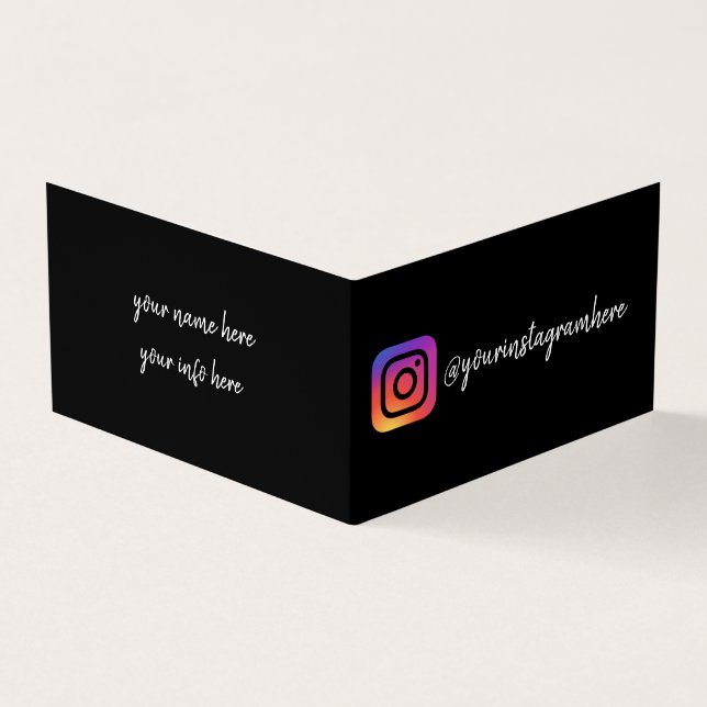 Instagram Business Card (Outside)