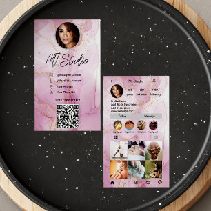Instagram Business Cards, Influencer, Aesthetician Card