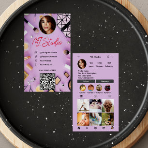 Instagram Business Cards, Influencer, Aesthetician Card