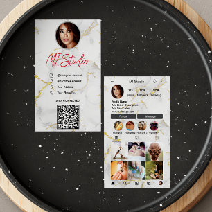 Instagram Business Cards, Influencer, Aesthetician Card