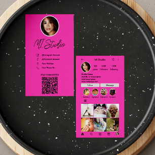 Instagram Business Cards, Influencer, Aesthetician Card