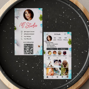 Instagram Business Cards, Influencer, Aesthetician Card