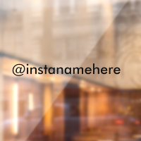 instagram business social media window car decal
