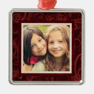 instagram chrismas photo magnets metal ornament