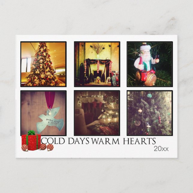 instagram christmas photo post cards (Front)