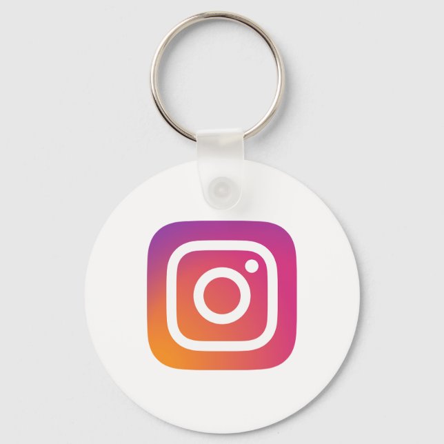 Instagram Clipart  Keychain (Front)